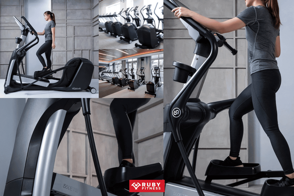 Hình ảnh thực tế của Elliptical máy trượt tuyết Intenza 550ETe2+